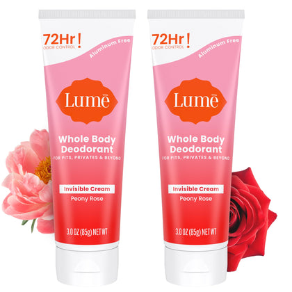 Tube de déodorant Lume Pivoine Rose 3 oz, vue avant