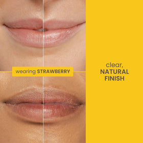 Tube de Lip Milk Fraise Sucrée de Burt's Bees, vue de côté