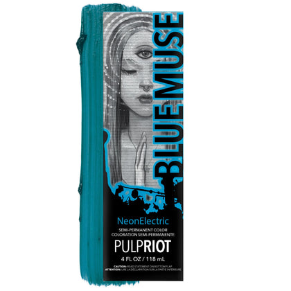 Tube de Pulp Riot Blue Muse 4 oz vue de face avec étiquette