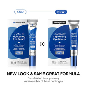 Tube de sérum HealthyDerm avec étiquette