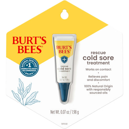 Tube de traitement de furoncles Burt's Bees 9g avec étiquette visible