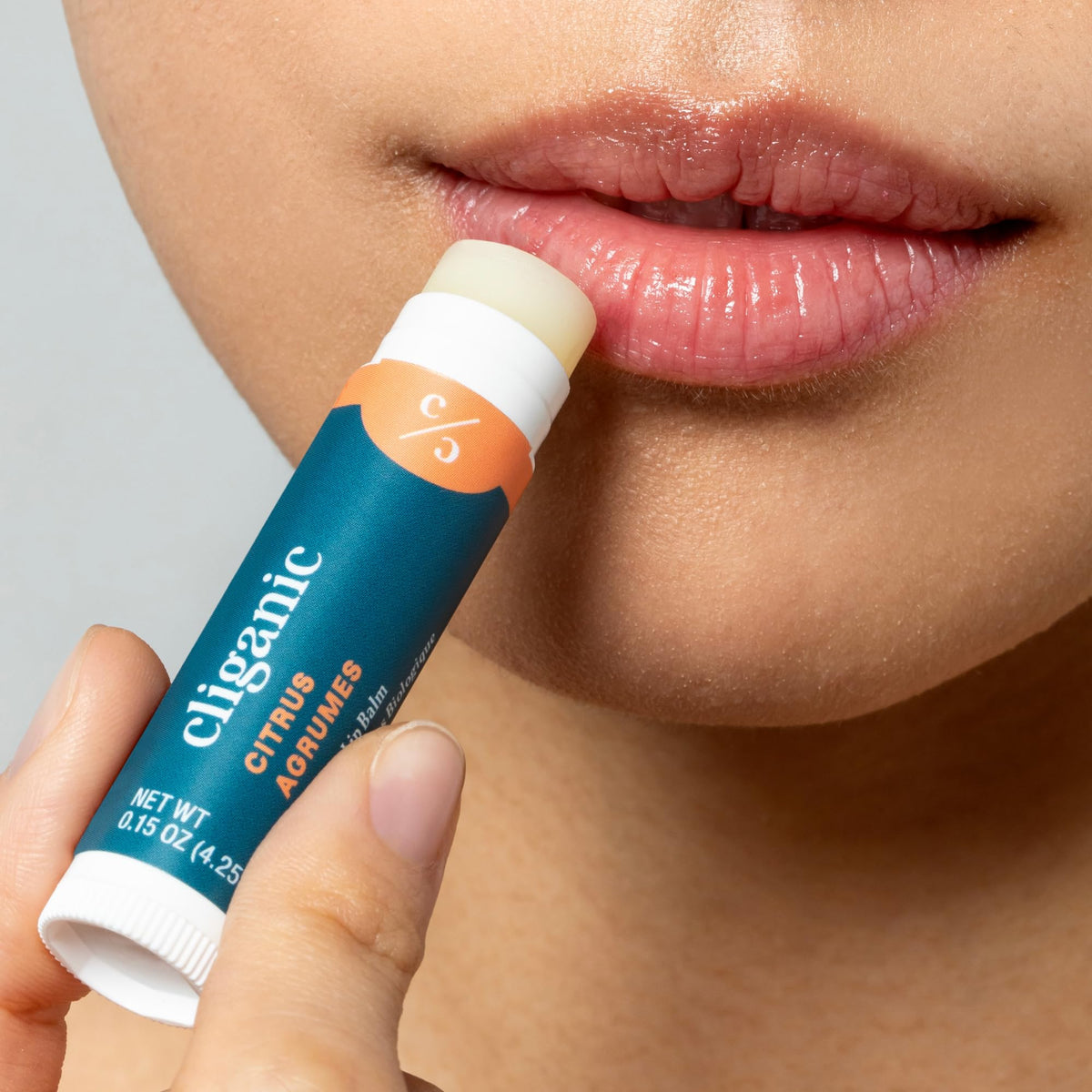 Tubes de baume à lèvres Cliganic en saveur Citrus