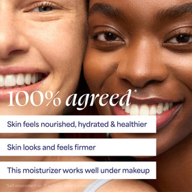 TULA Crème Hydratante 24-7 mise en scène avec d'autres produits de soin
