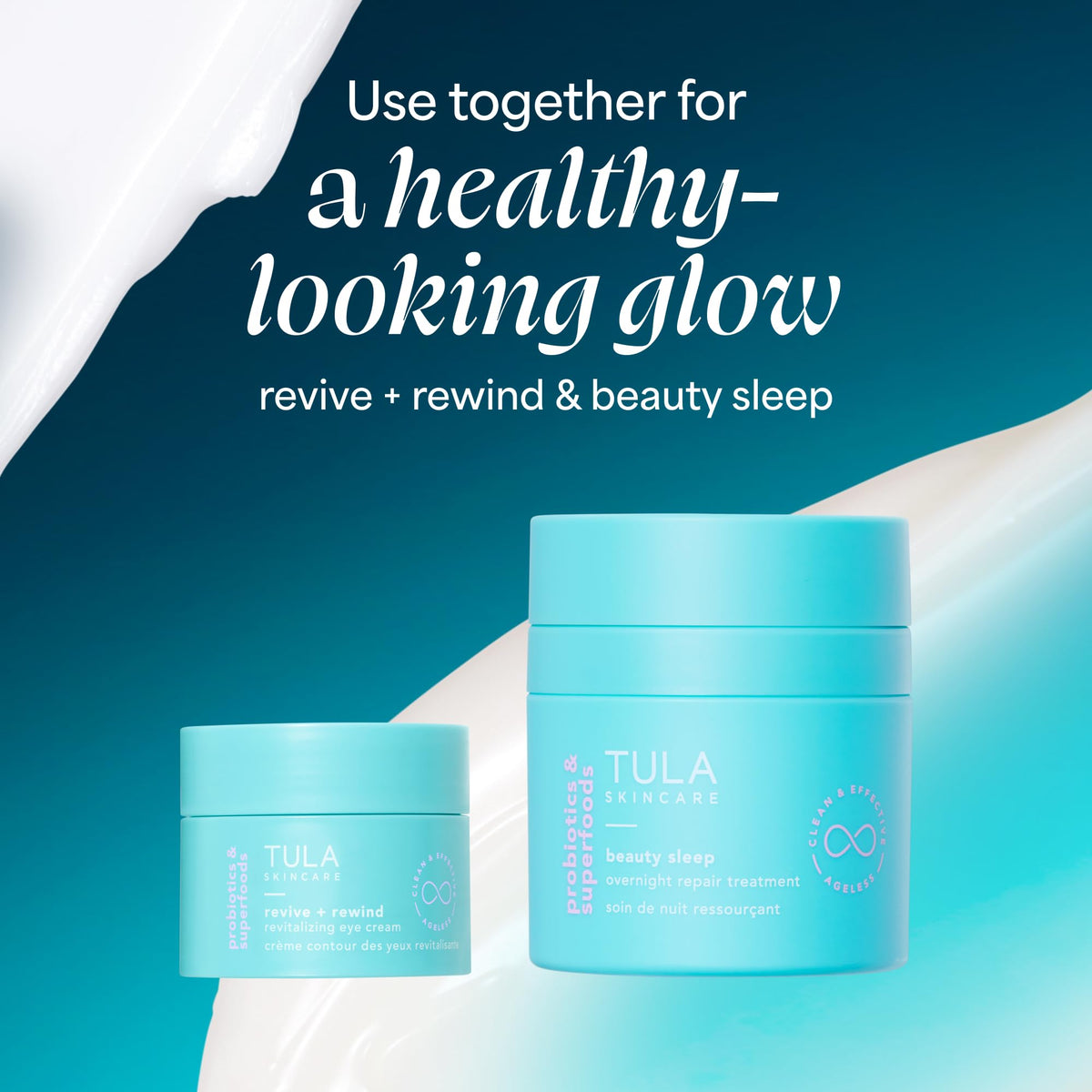 TULA Crème Revitalisante pour les Yeux en ambiance de salle de bain