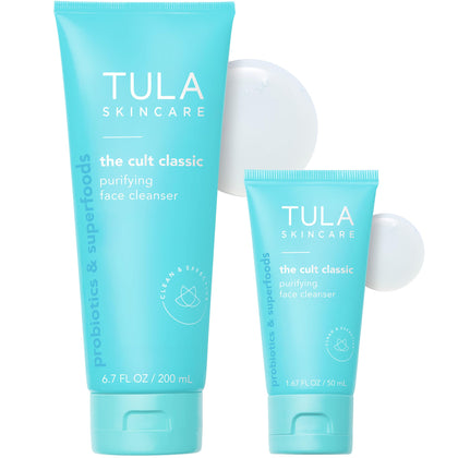 TULA Nettoyant Visage Purifiant Duo 308g vue de face