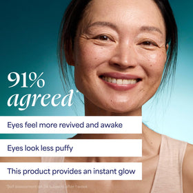 TULA Spresso Baume Énergisant pour les Yeux en usage