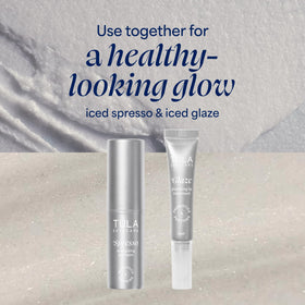 TULA Traitement des Lèvres Glaze Iced près d'autres produits de soins