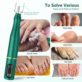 TUOBEO kit de perçage d'ongles avec accessoires de ponçage
