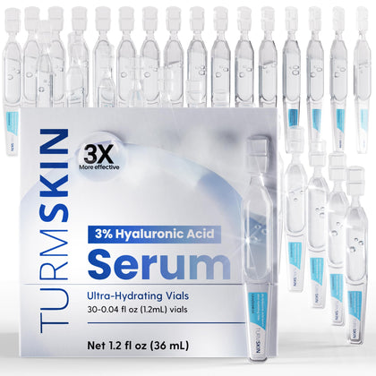 Turmskin Sérum Acide Hyaluronique 3% ampoule avant application