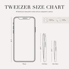 Tweezerman Mini Pince à épiler Lilas angle de 25 degrés