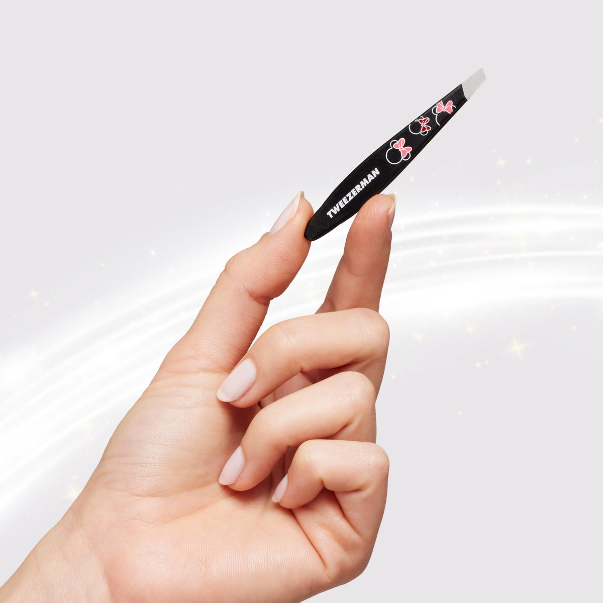 Tweezerman Mini Pince à Épiler Slant Minnie Mouse côté droit