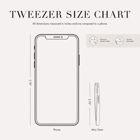 Tweezerman Mini Pince à Épiler Slant rose néon avec embout pointu