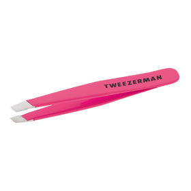 Tweezerman Mini Pince à Épiler Slant rose néon vue de face