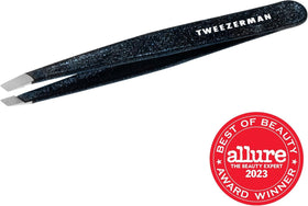 Tweezerman Pinces à Épiler Slant Dusted Onyx avec instructions d'utilisation