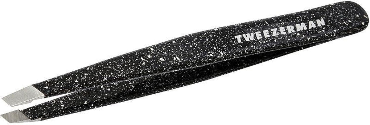 Tweezerman Pinces à Épiler Slant Dusted Onyx vue de face
