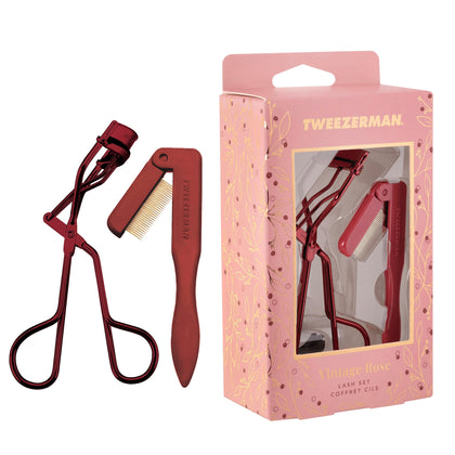 Tweezerman Set Cadeau Cils Vintage Rose - vue avant du recourbe-cils