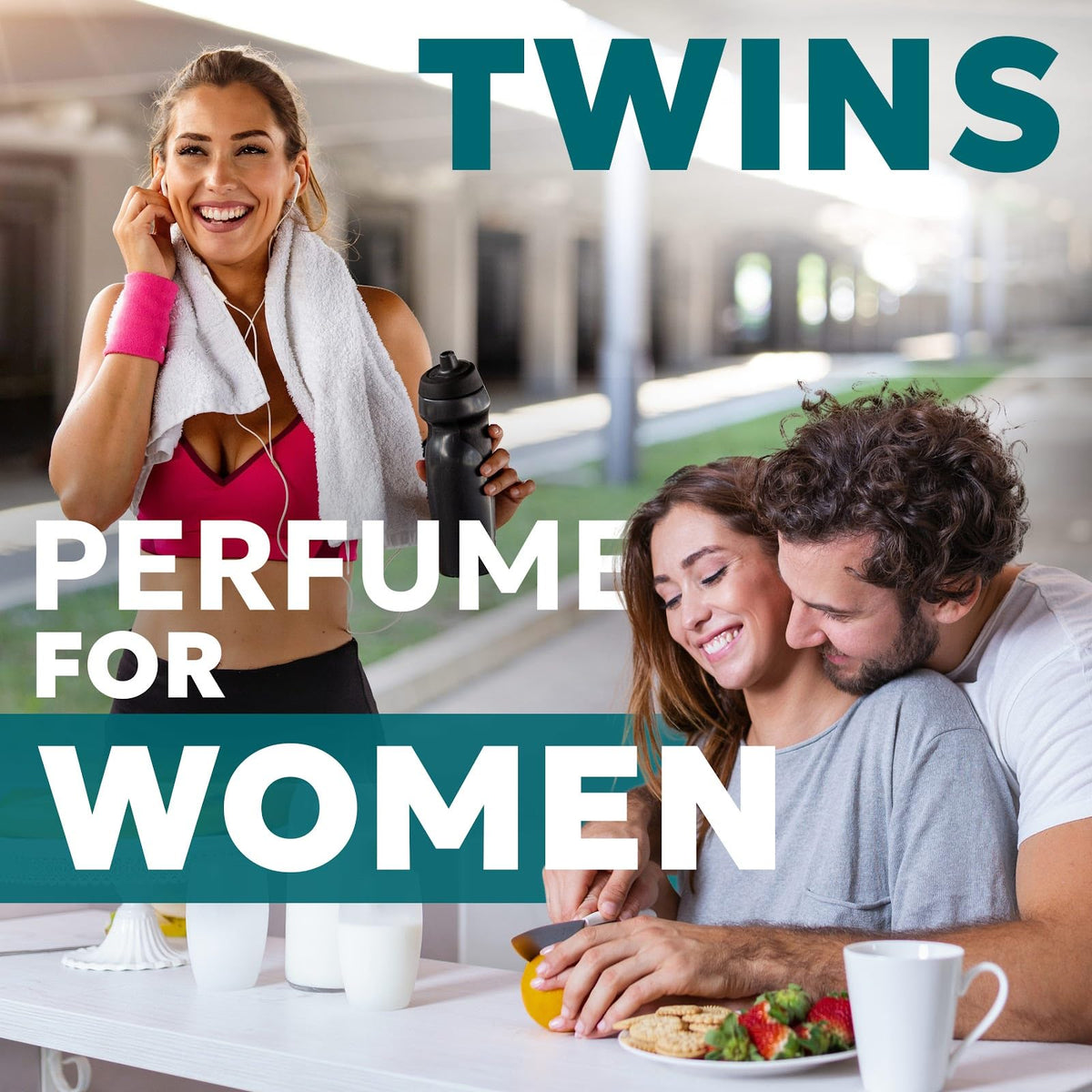 TWINS PARFUM Eau de Parfum Femme 100 ml en situation de voyage