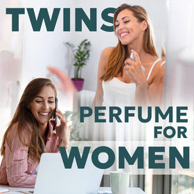 TWINS PARFUM Eau de Parfum Femme 100 ml sur une table décorative