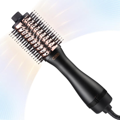 TYMO Brosse Sèche-Cheveux 4 en 1 modèle or vue de face