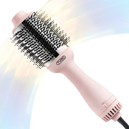 TYMO brosse sèche-cheveux 4 en 1 vue avant, couleur rose