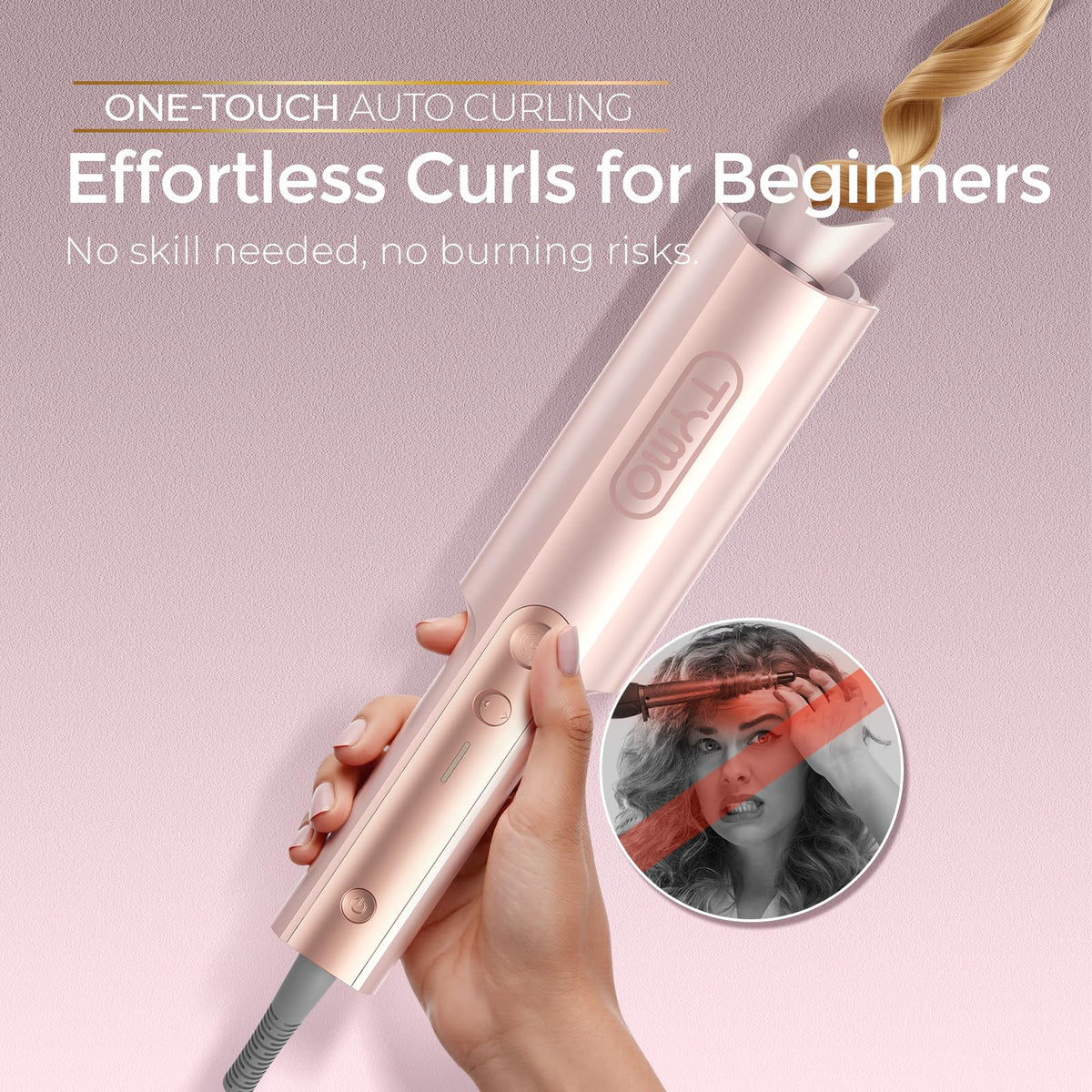 TYMO CurlPro Plus fer à boucler avec écran de contrôle