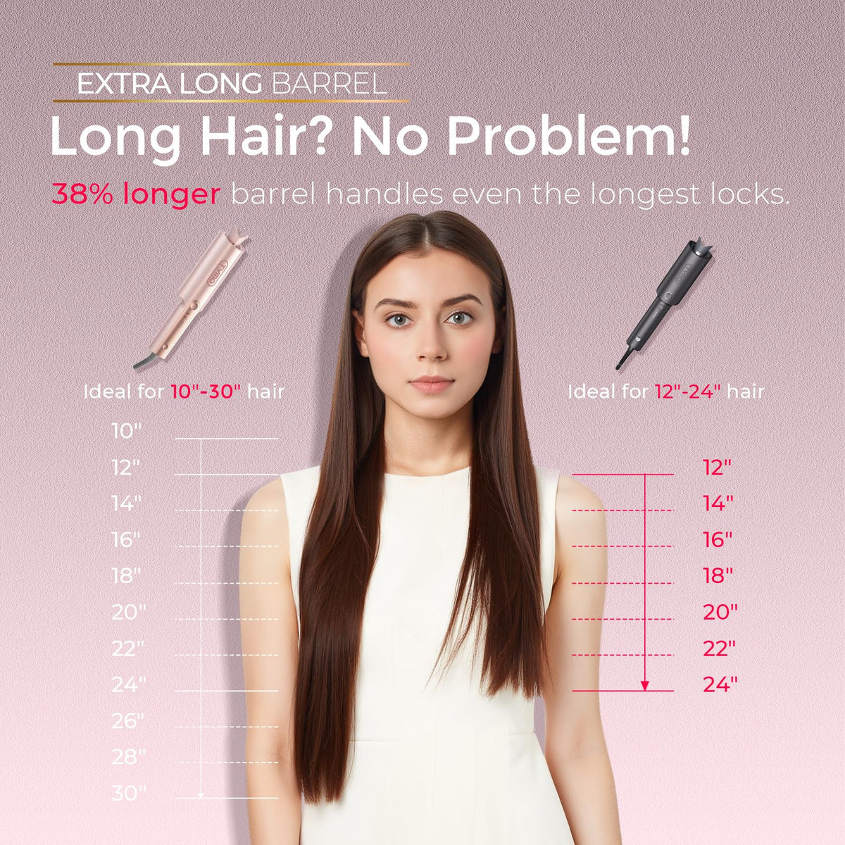 TYMO CurlPro Plus fer à boucler en couleur Gold Blush