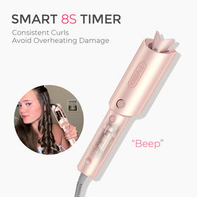 TYMO Fer à Boucler Rose Gold sur fond blanc
