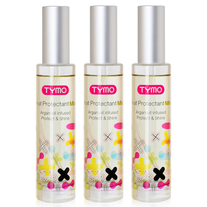 TYMO spray protecteur thermique en bouteille en verre avec parfum floral