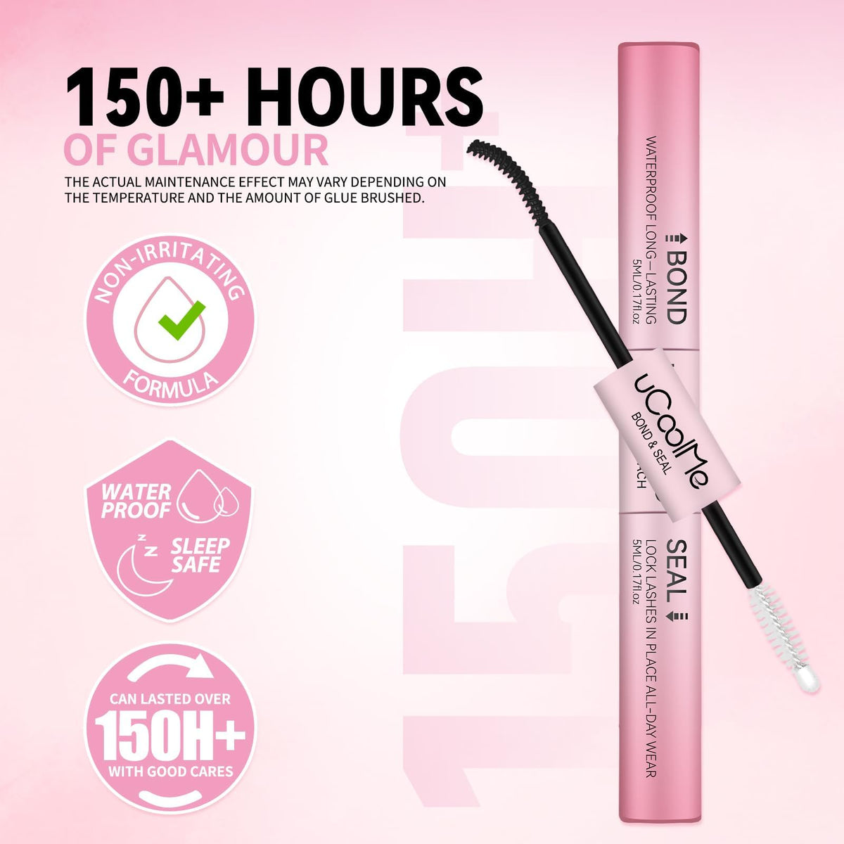 UCOOLME colle à cils 10ml avec applicateur