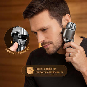 Ufree rasoir électrique à grille avec accessoires de nettoyage