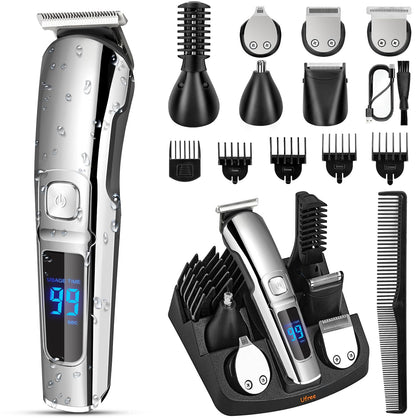 Ufree tondeuse à barbe électrique vue avant avec têtes interchangeables