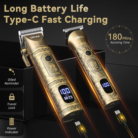 Ufree Tondeuse à Cheveux sans Fil avec affichage LED et chargeur Type-C