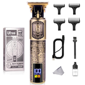 Ufree tondeuse barbe professionnelle avec lame T en titane vue de face
