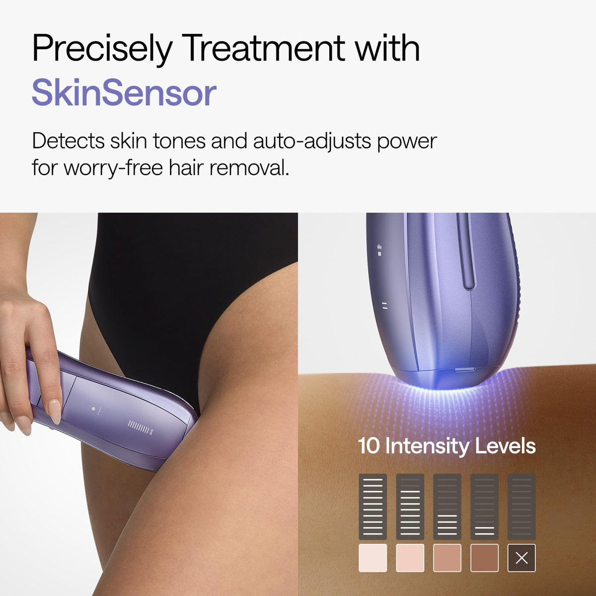 Ulike Air 10 IPL démonstration sur jambes