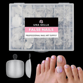UNA GELLA Faux Ongles de Pied en Gel Mat 504Pcs vue avant