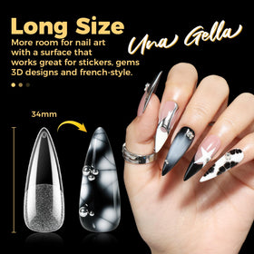 UNA GELLA tips d'ongles en gel stiletto avec différentes formes