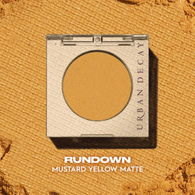 URBAN DECAY 24/7 Eyeshadow Mustard Yellow Matte applied on skin