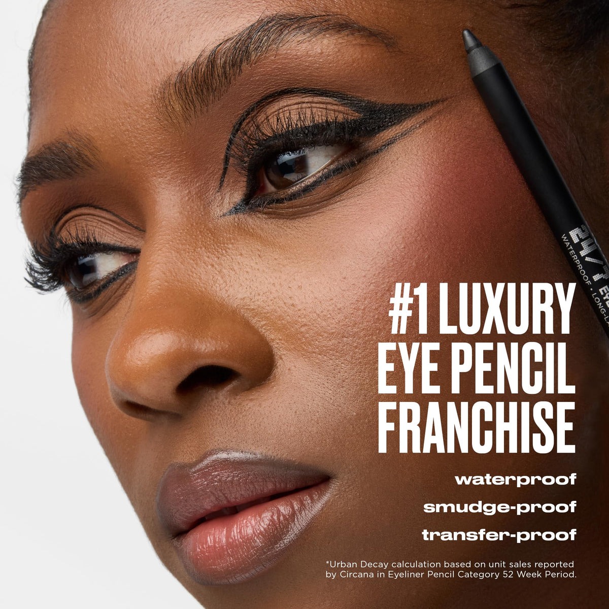 URBAN DECAY Eyeliner 24/7 Waterproof Medium Brown Tootsie application example
