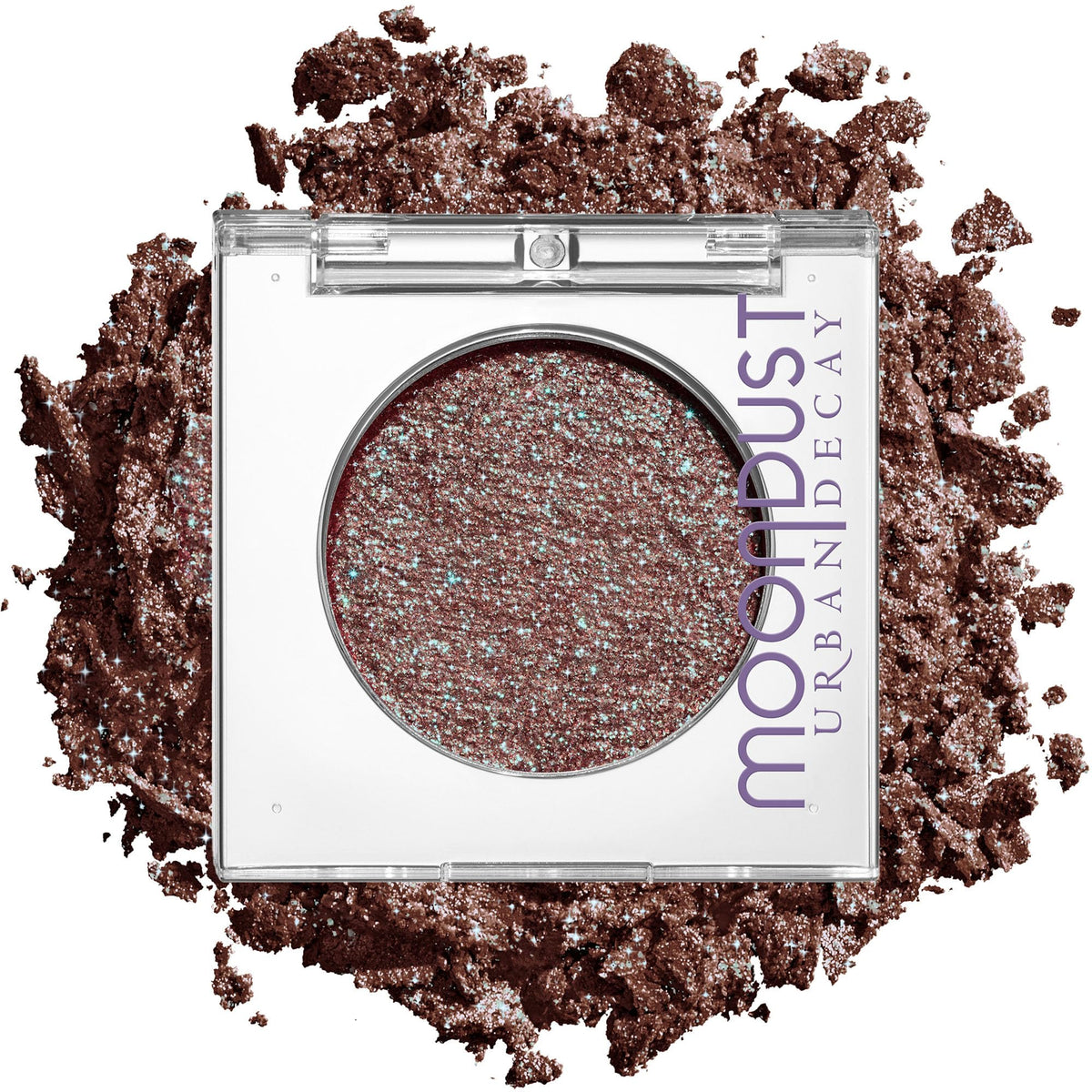 URBAN DECAY Moondust Eyeshadow Rouge pailleté vue de face
