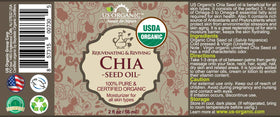 US Organic huile de graines de chia avec pipette en verre