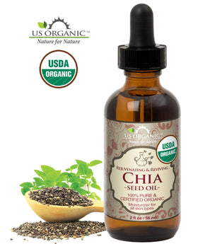 US Organic huile de graines de chia couleur jaune doré