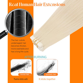 Utilisation d'un fer à lisser sur les extensions Sunny Hair