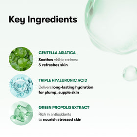 Utilisation d'un masque CICA de VT COSMETICS sur le visage