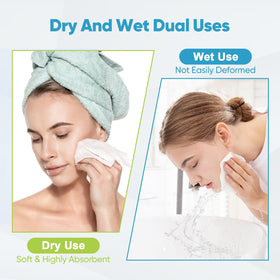 Utilisation d'une serviette AIDEA pour démaquiller le visage