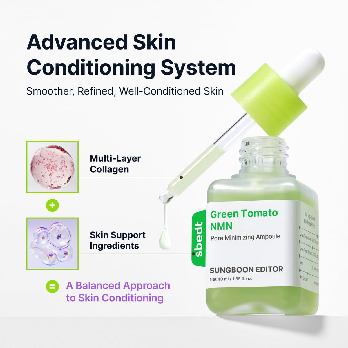 Utilisation de l'ampoule SUNGBOON EDITOR sur le visage
