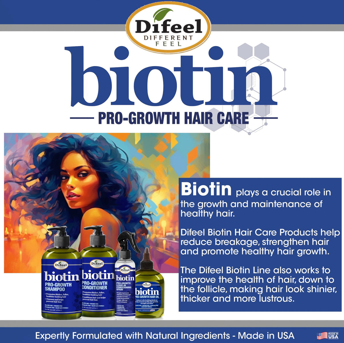 Utilisation de l'huile Difeel sur cheveux longs