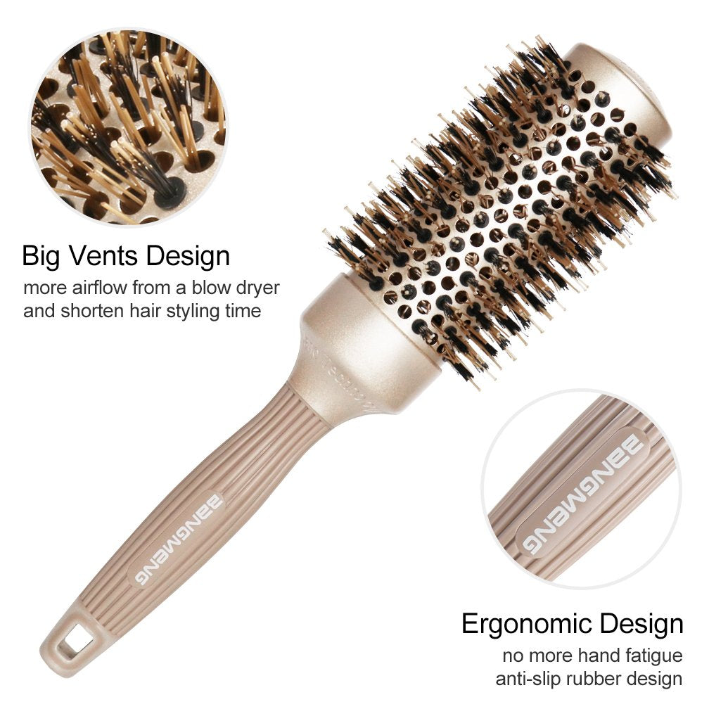 Utilisation de la brosse BANGMENG pour lisser des cheveux