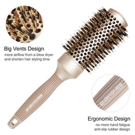Utilisation de la brosse BANGMENG pour lisser des cheveux