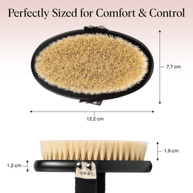 Utilisation de la brosse de bain Kitsch sur les bras