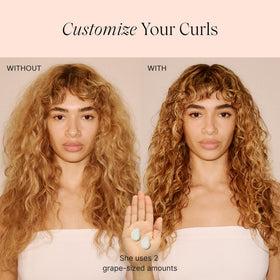Utilisation de la Crème de Séchage à L'air sur cheveux secs